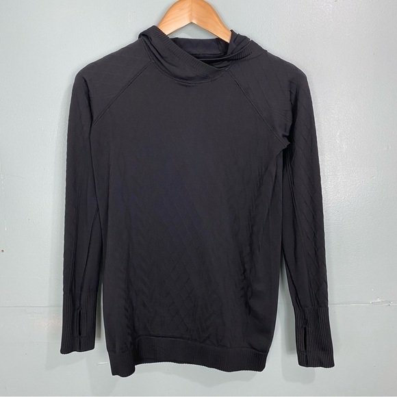 Lululemon Rest Less Hoodie‎ Black Pullover Sz M ?? Compare Measurements Restless - Picture 1 of 5